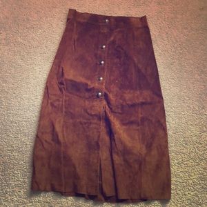 Zara Suede Skirt